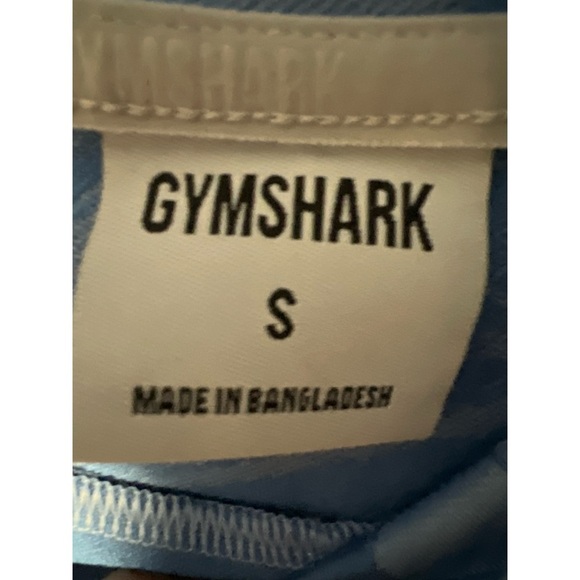 Gymshark Blue Cropped Ruched Hoodie - Picture 2 of 3